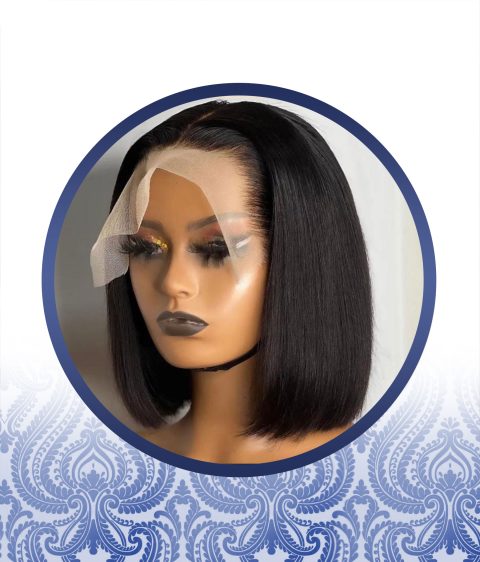 10″ Lace Frontal Silky Straight Peruvian Bob
