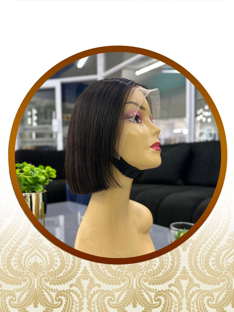 10″ Super Single Drawn 13×4 Frontal Lace Bob Unit