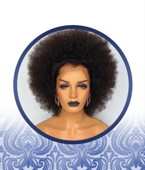 12″ Malaysian Curl Afrokinky Lace Frontal